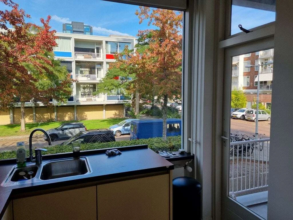 geblurde versie van de foto als achtergrond