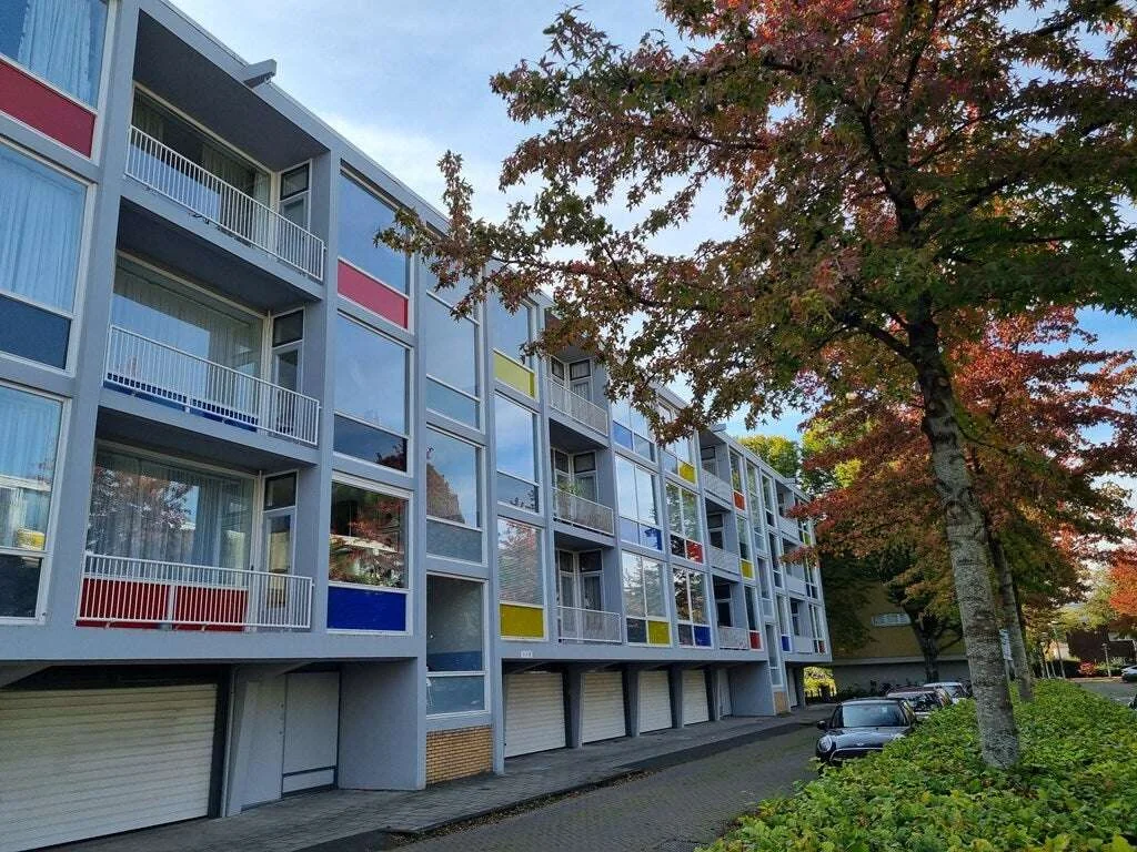 geblurde versie van de foto als achtergrond