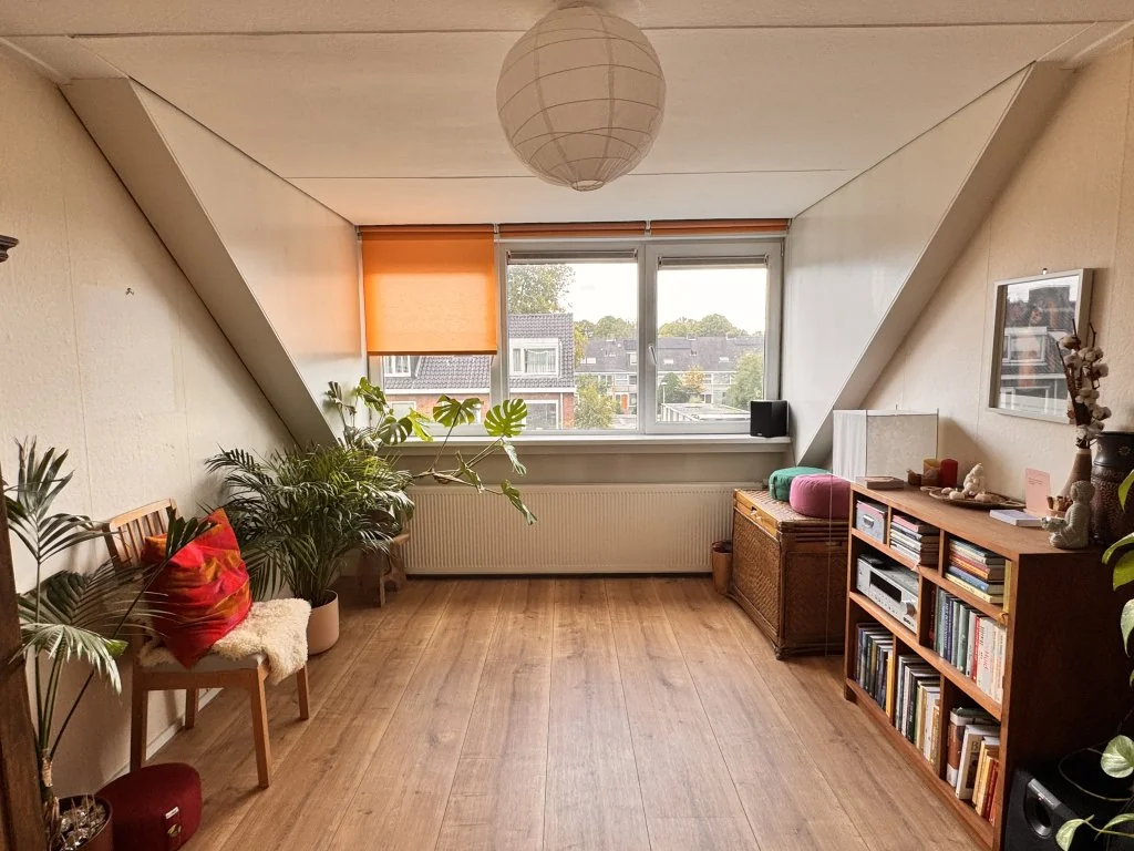 geblurde versie van de foto als achtergrond