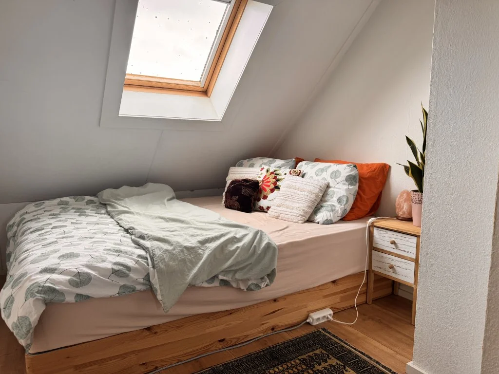 geblurde versie van de foto als achtergrond