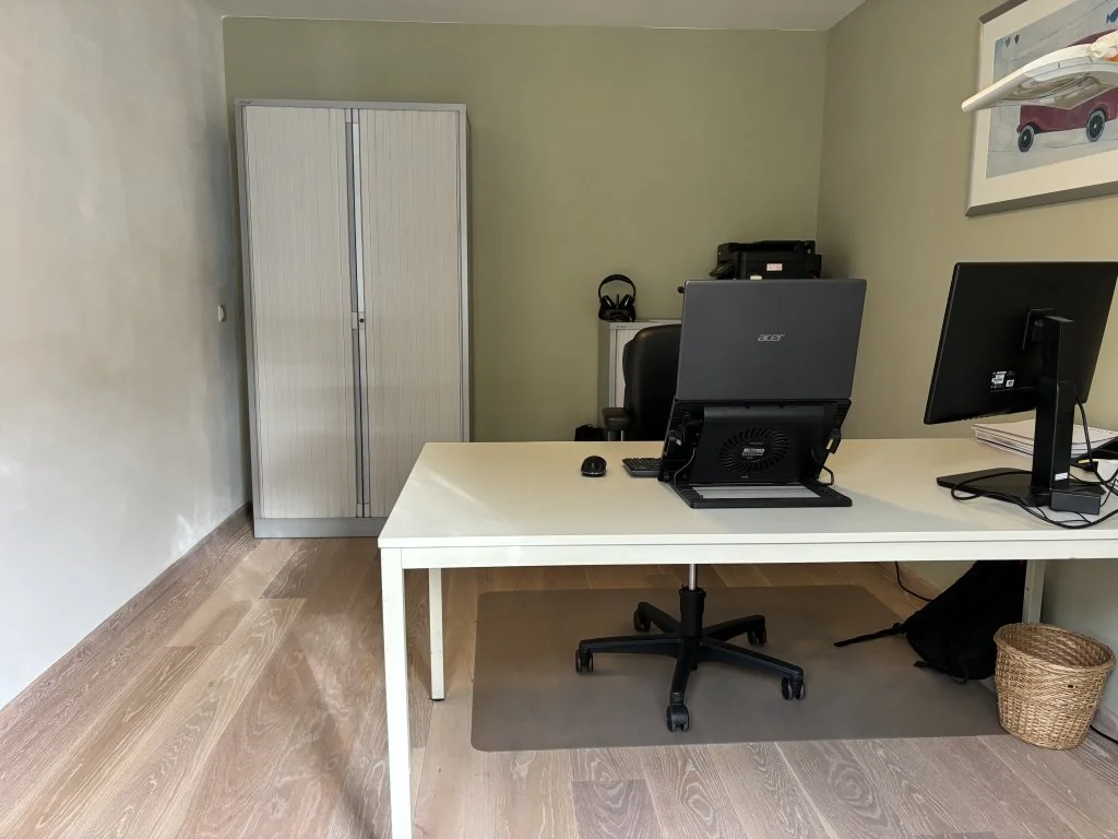 geblurde versie van de foto als achtergrond