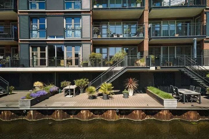 geblurde versie van de foto als achtergrond