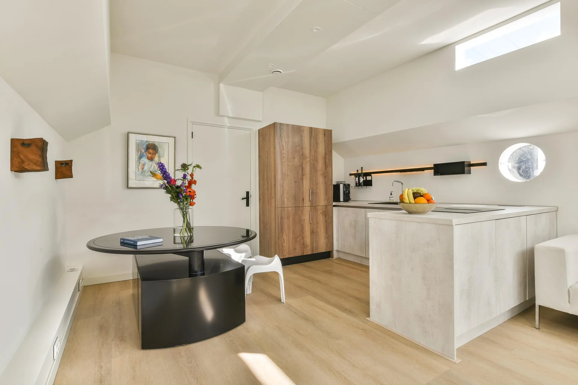 geblurde versie van de foto als achtergrond