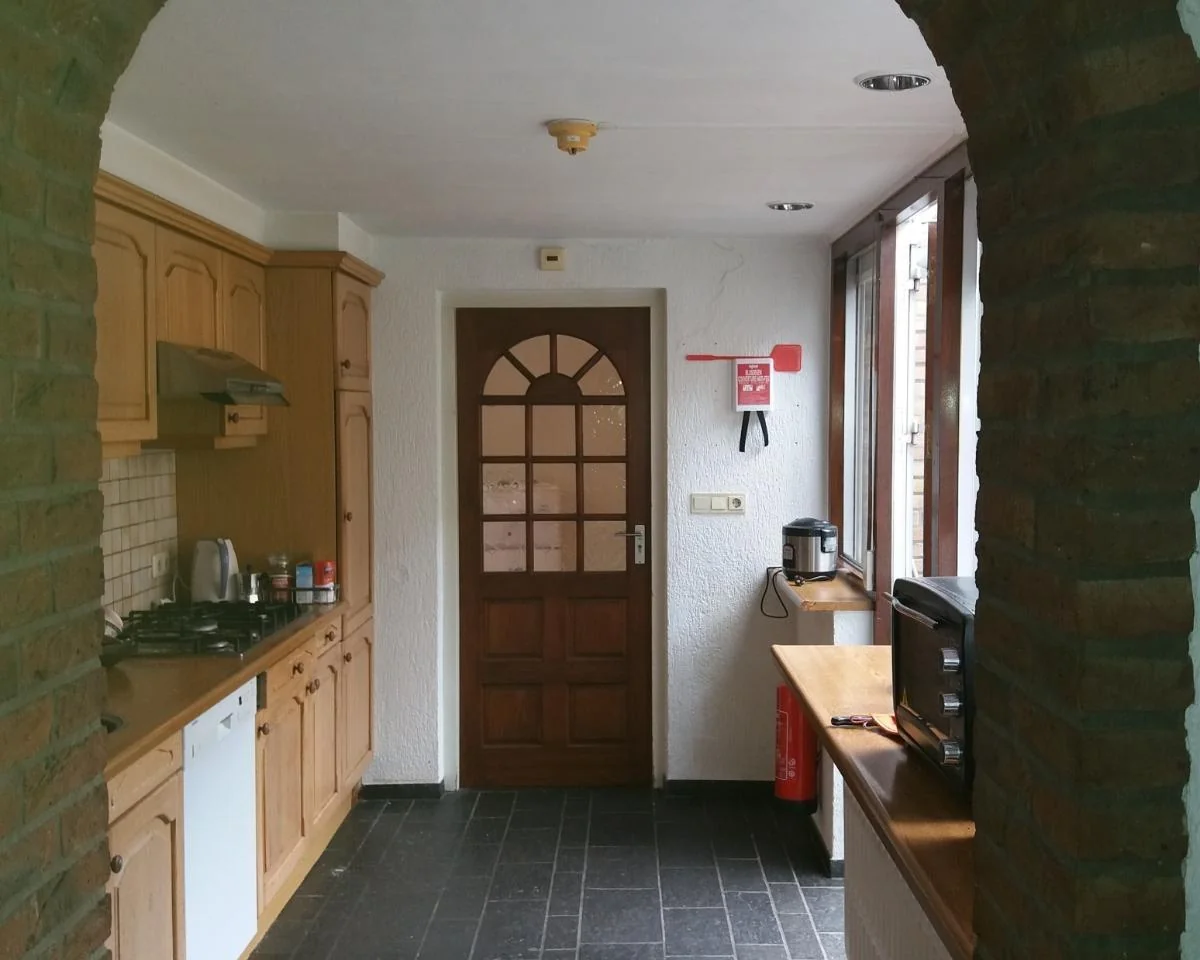 geblurde versie van de foto als achtergrond