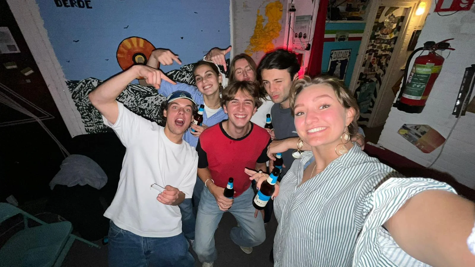 geblurde versie van de foto als achtergrond