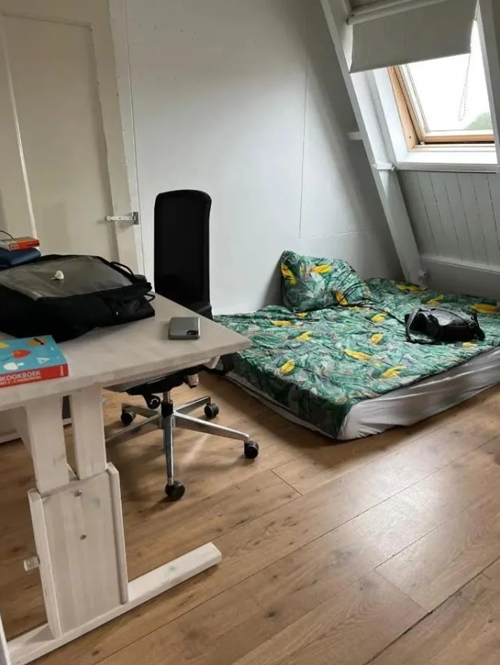 geblurde versie van de foto als achtergrond