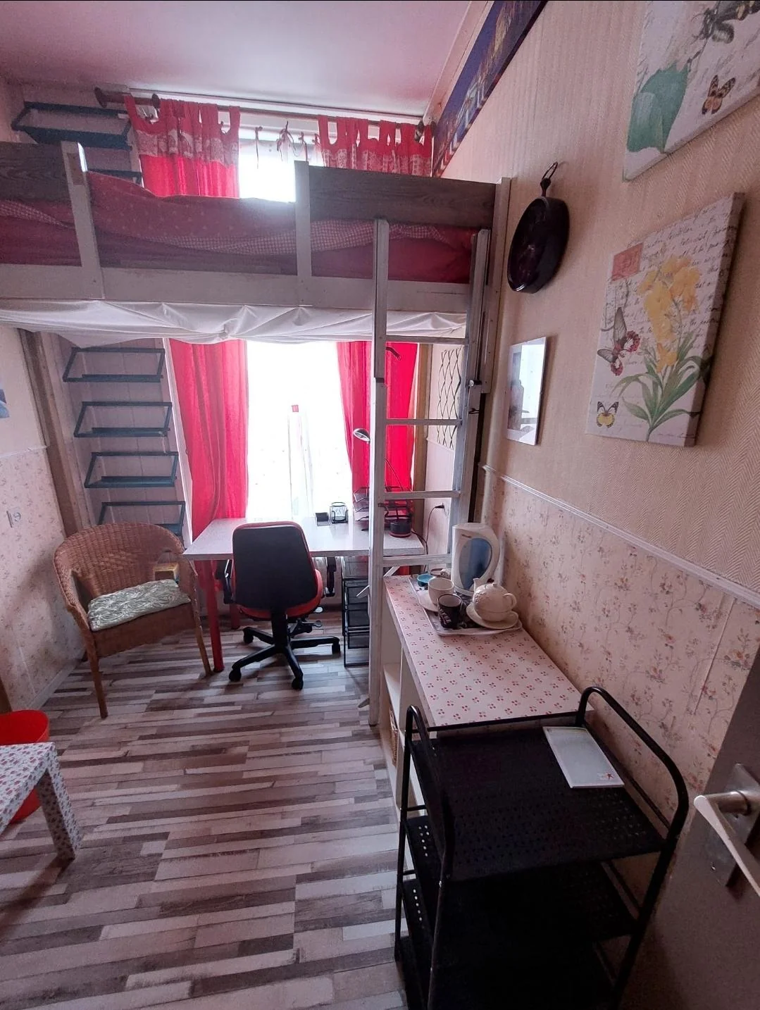 geblurde versie van de foto als achtergrond