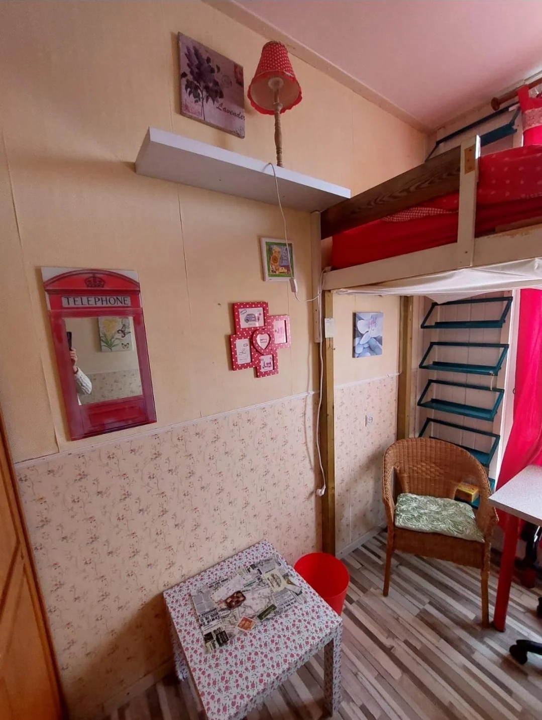 geblurde versie van de foto als achtergrond