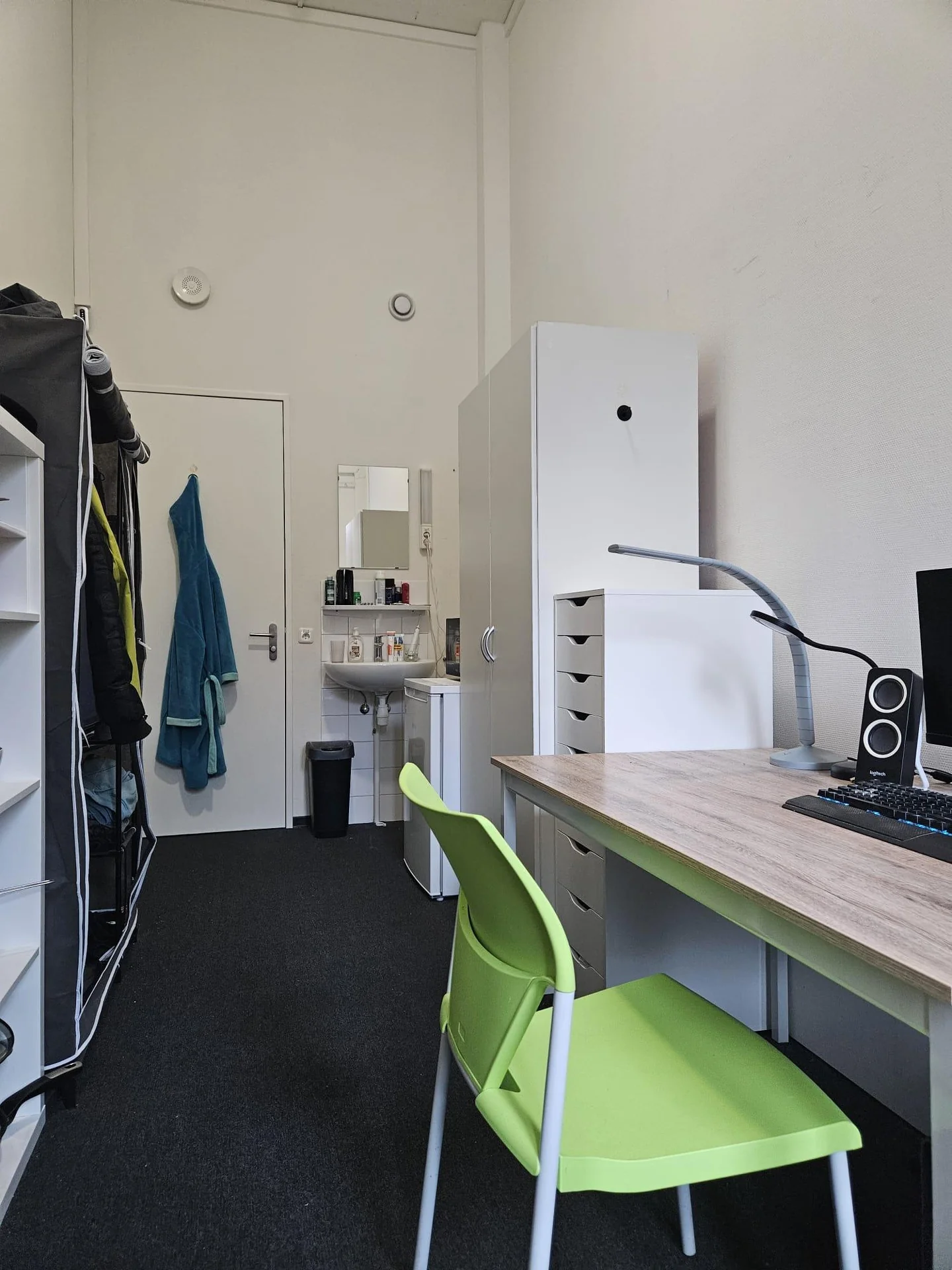 geblurde versie van de foto als achtergrond