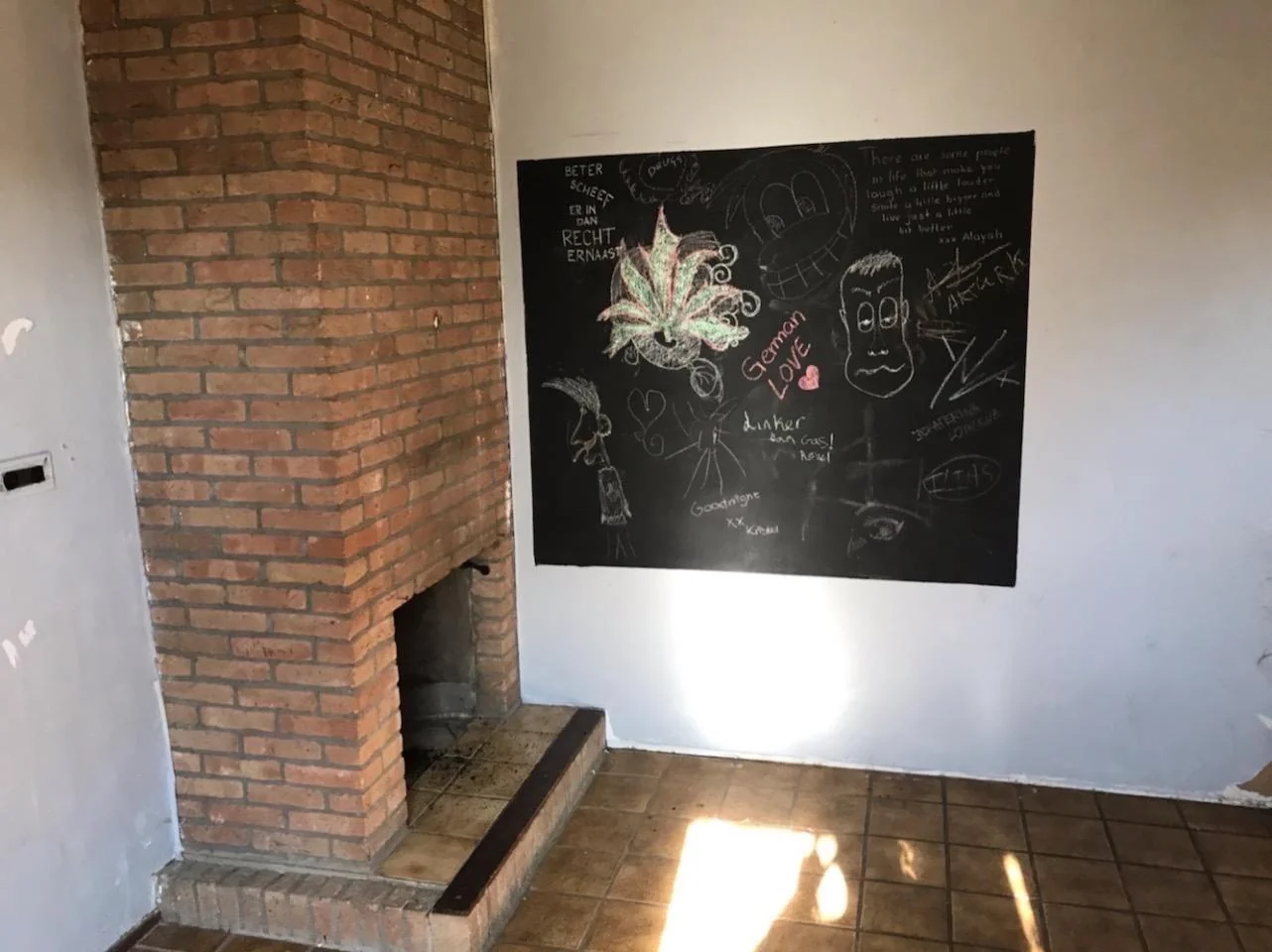 geblurde versie van de foto als achtergrond