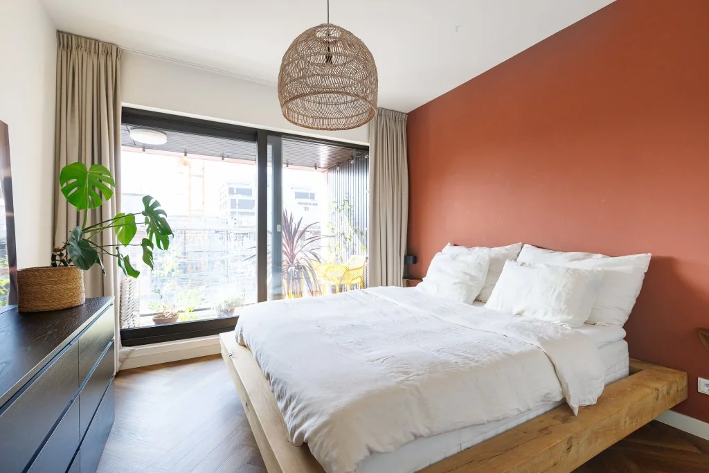 geblurde versie van de foto als achtergrond