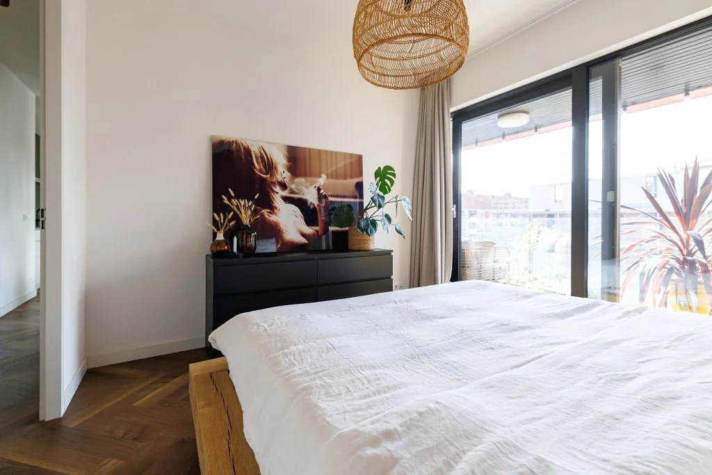 geblurde versie van de foto als achtergrond