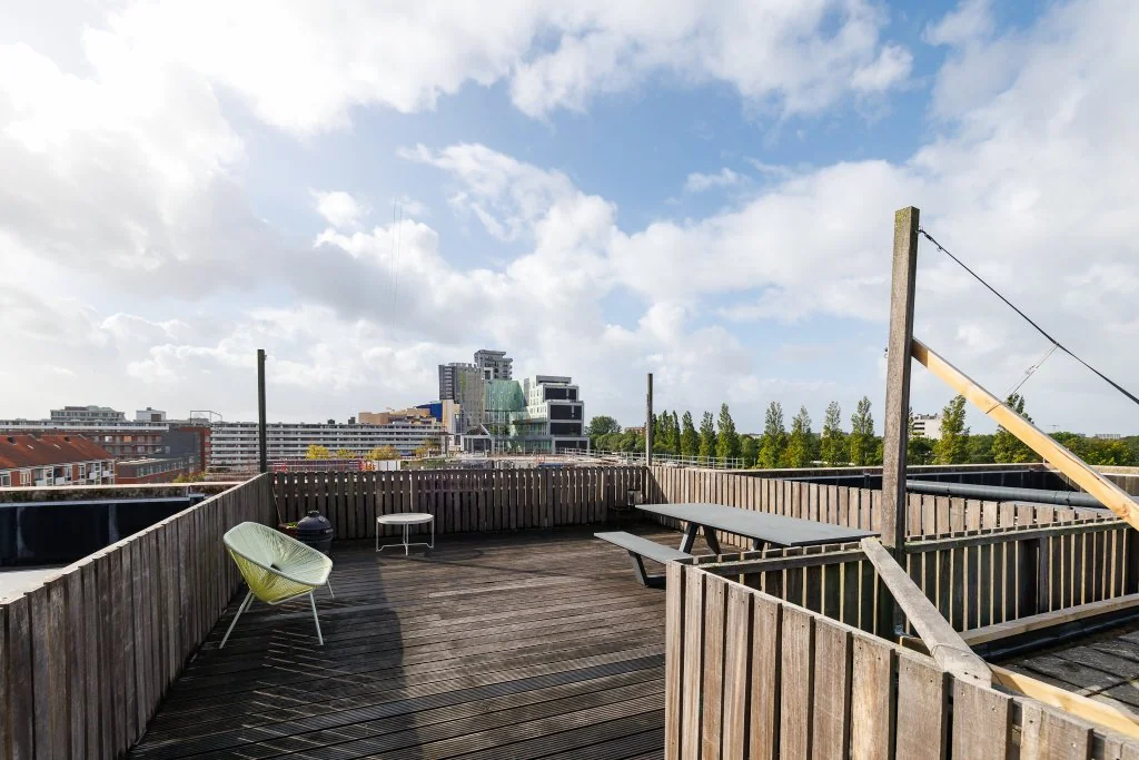 geblurde versie van de foto als achtergrond