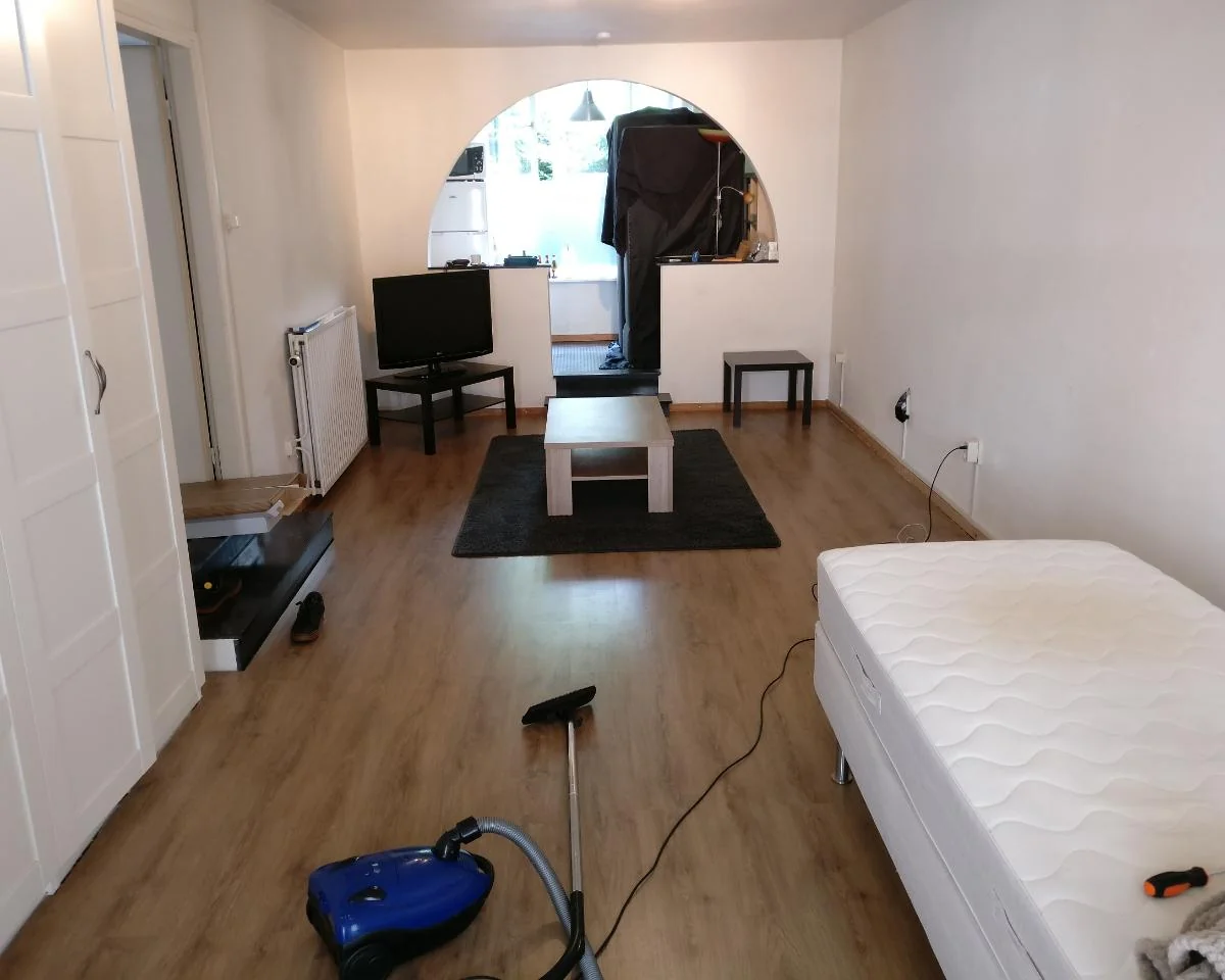 geblurde versie van de foto als achtergrond