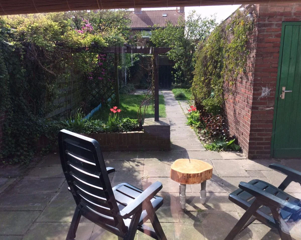 geblurde versie van de foto als achtergrond