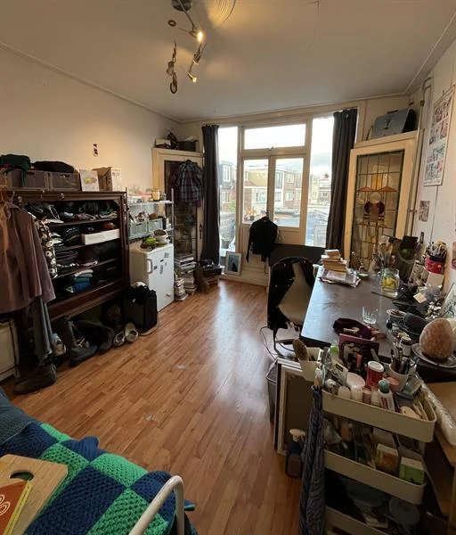 geblurde versie van de foto als achtergrond