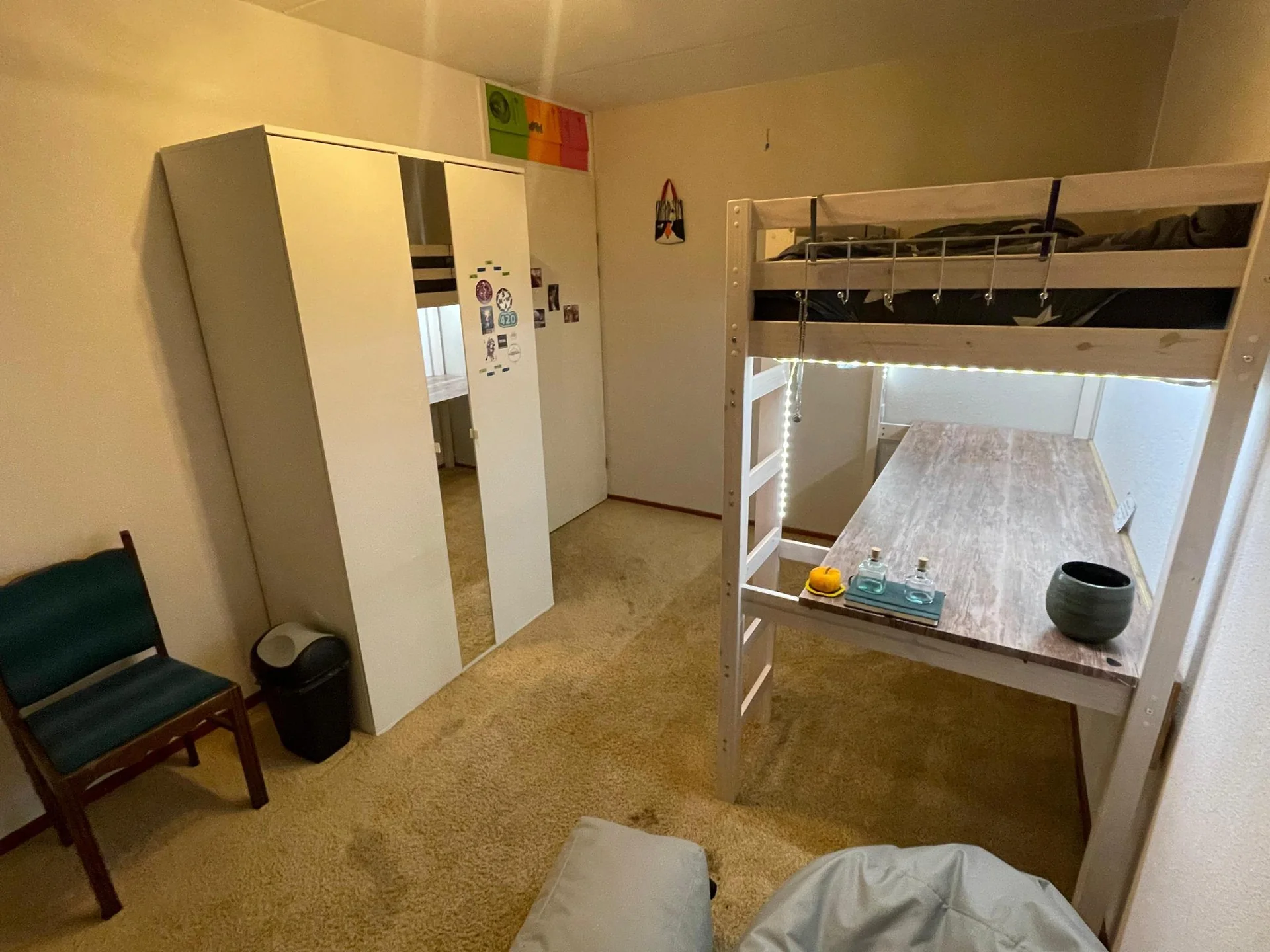 geblurde versie van de foto als achtergrond