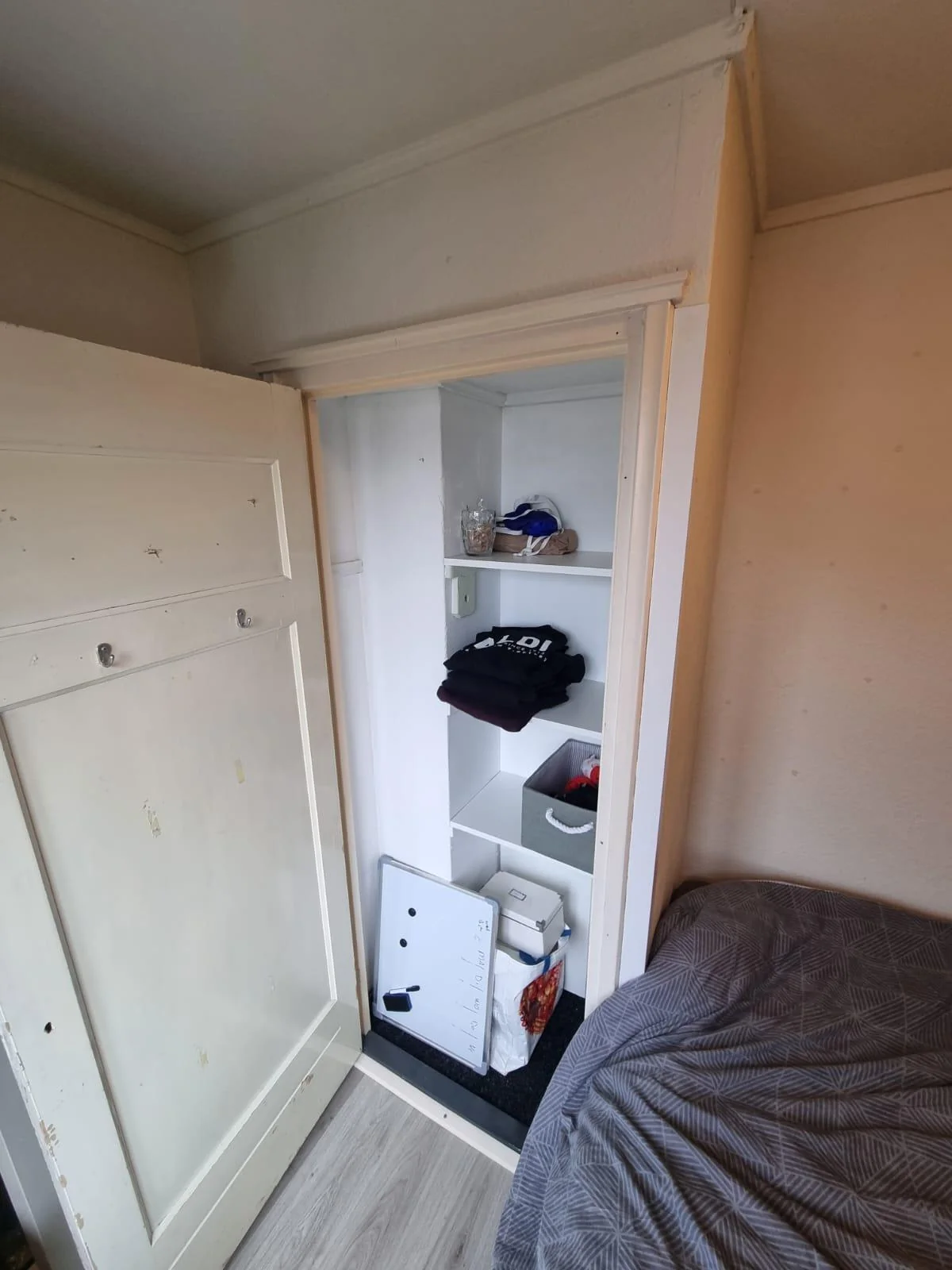 geblurde versie van de foto als achtergrond