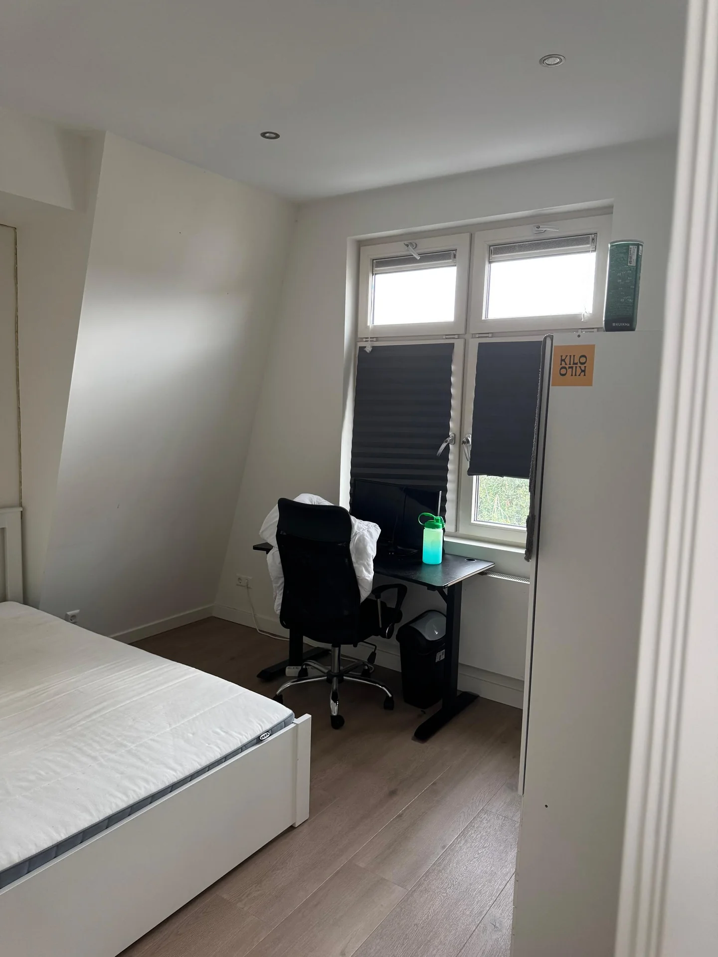 geblurde versie van de foto als achtergrond