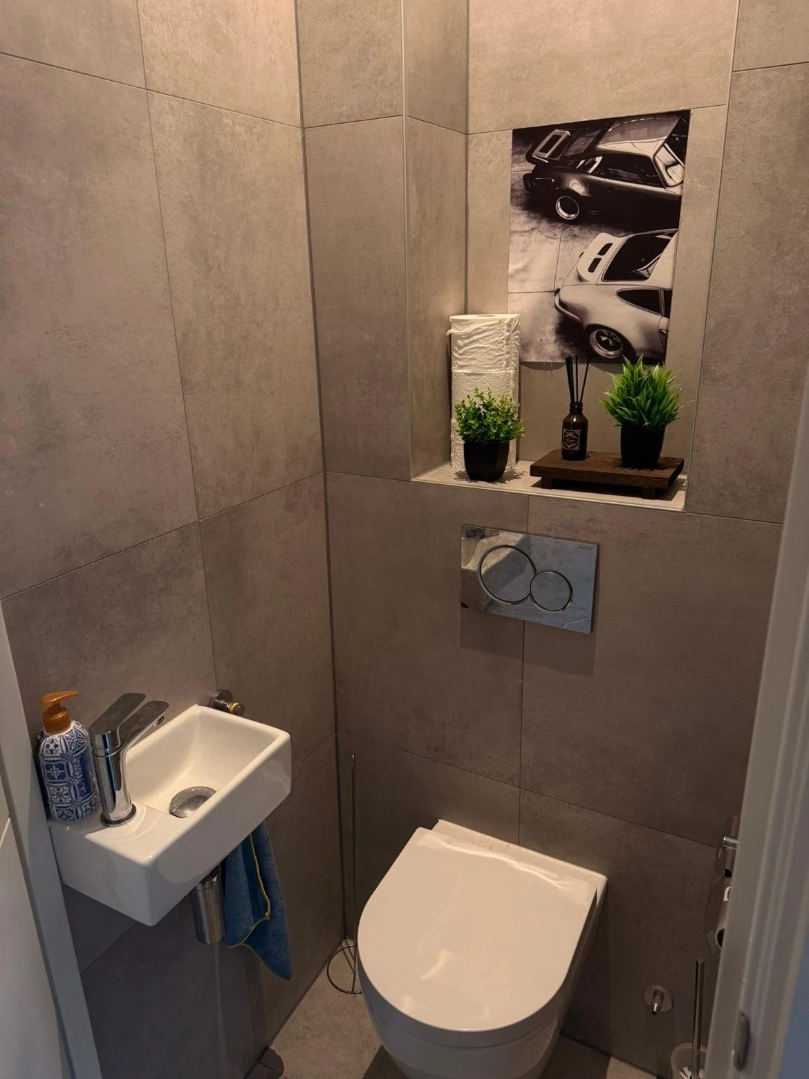 geblurde versie van de foto als achtergrond