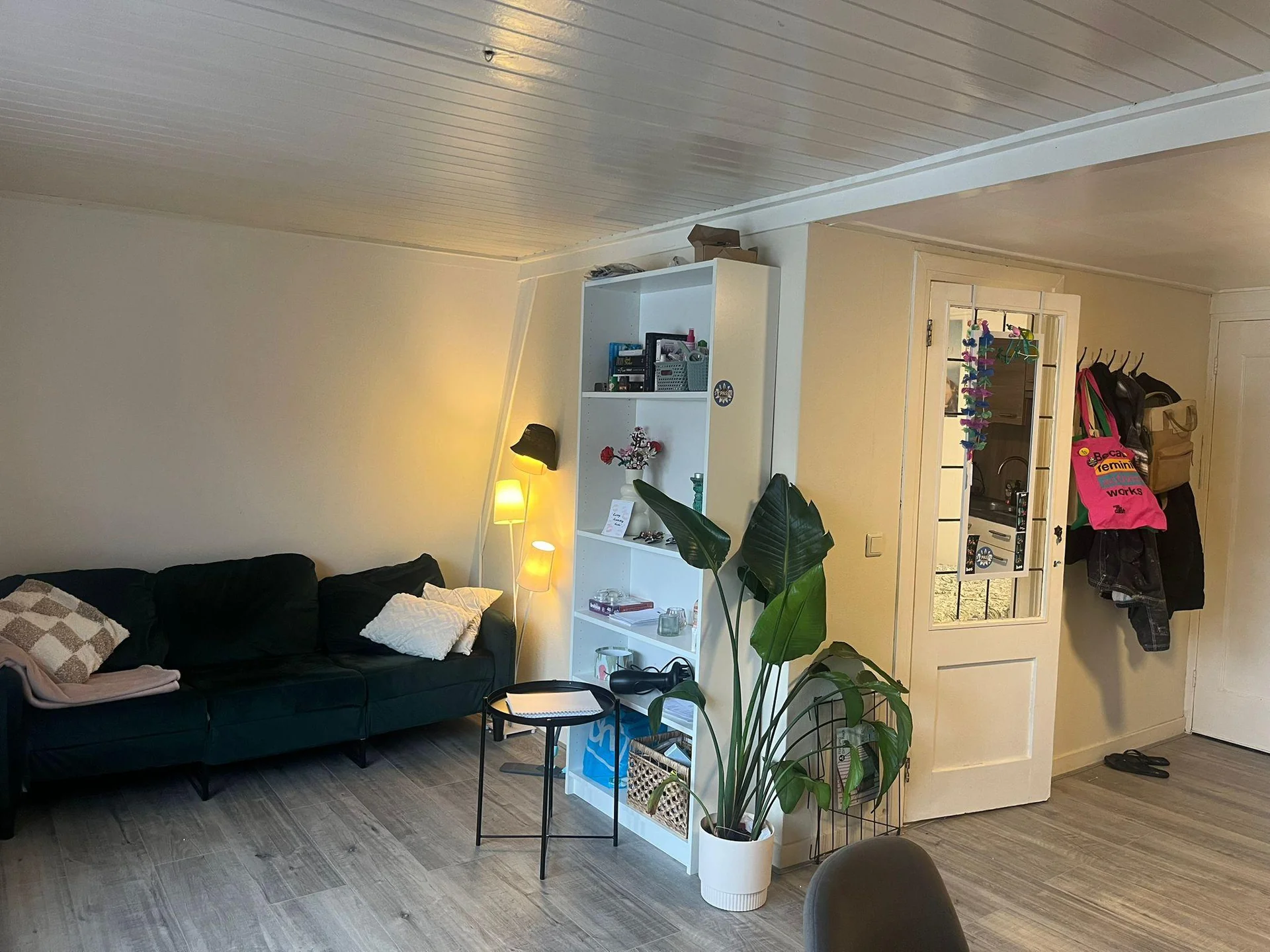 geblurde versie van de foto als achtergrond