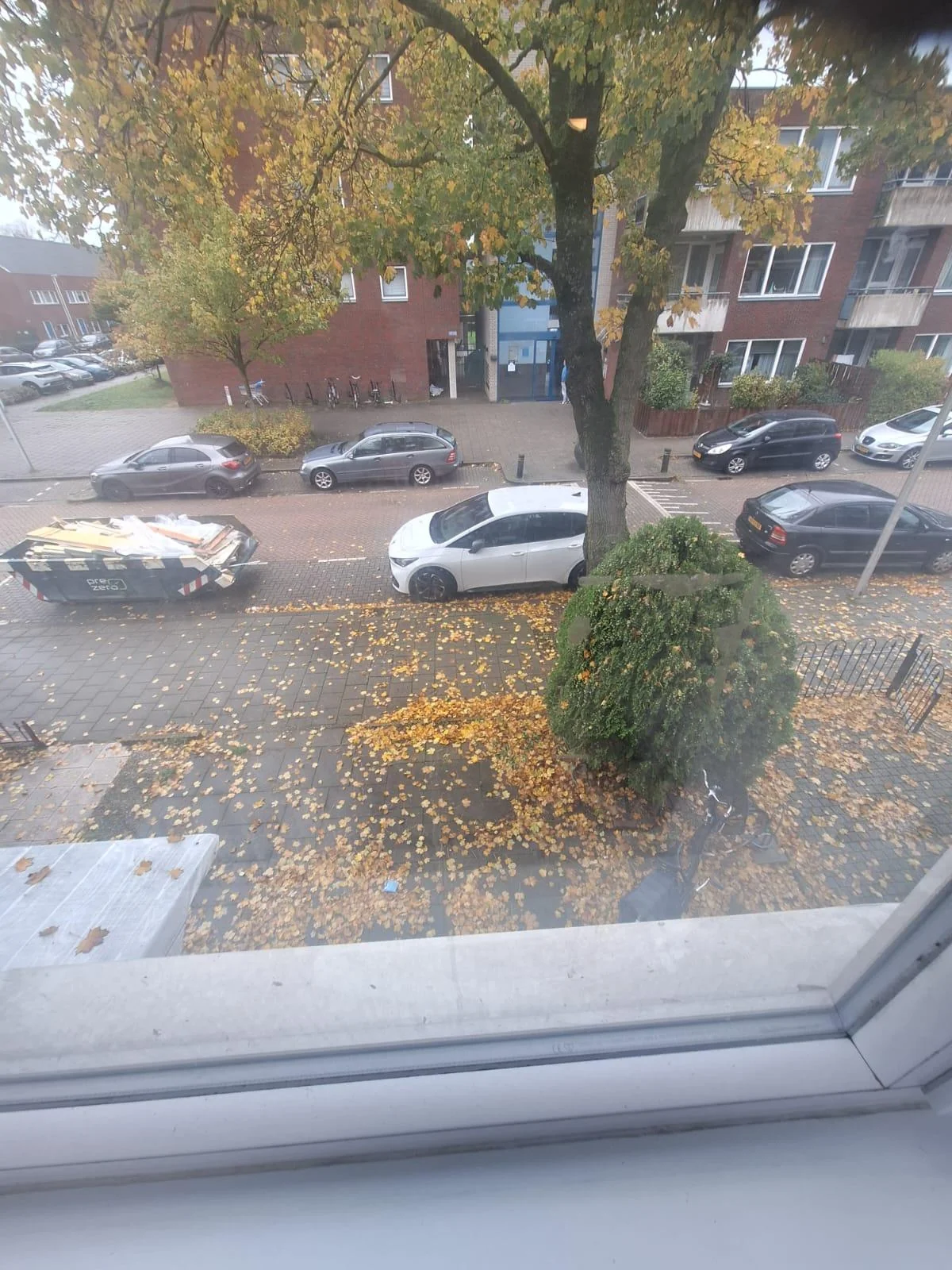 geblurde versie van de foto als achtergrond