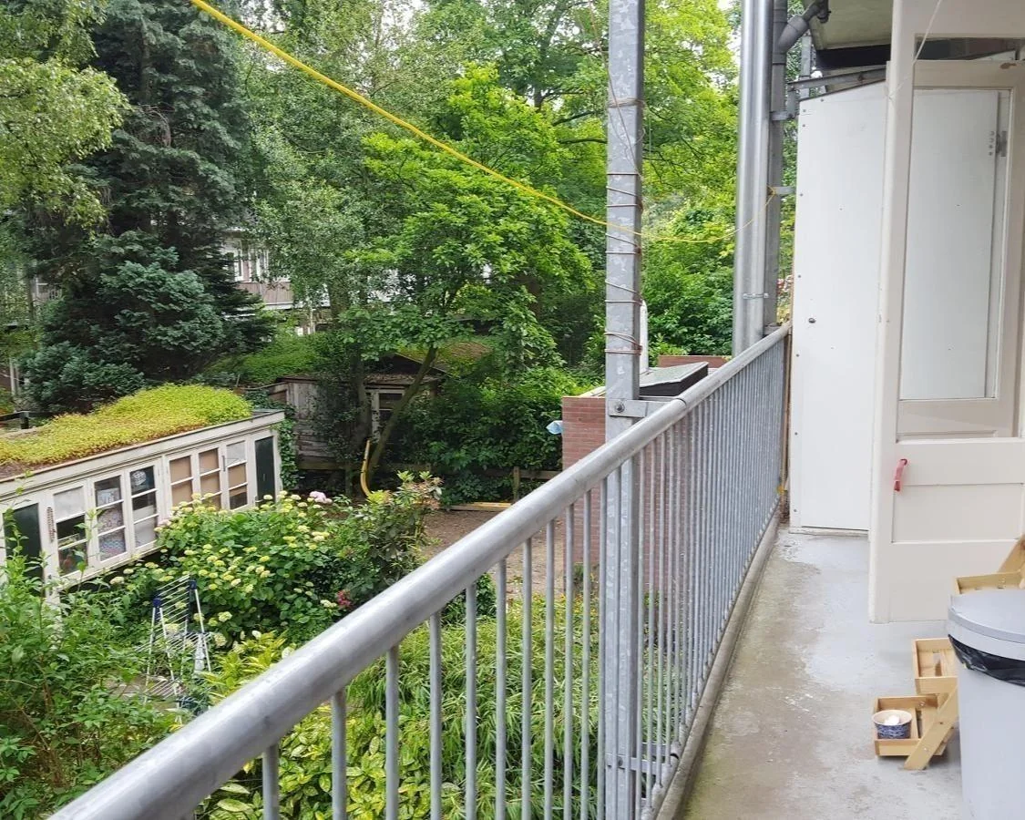 geblurde versie van de foto als achtergrond