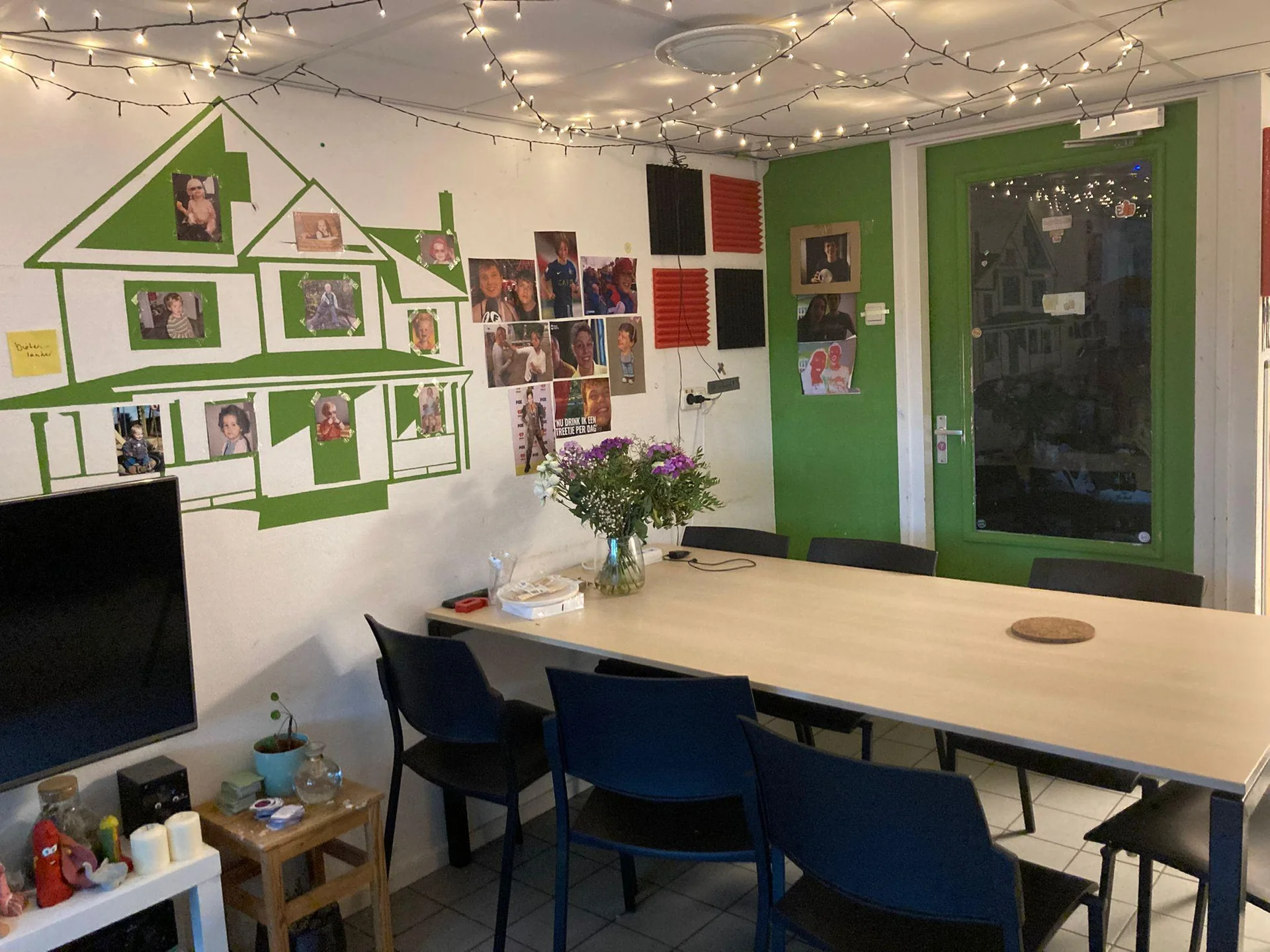 geblurde versie van de foto als achtergrond