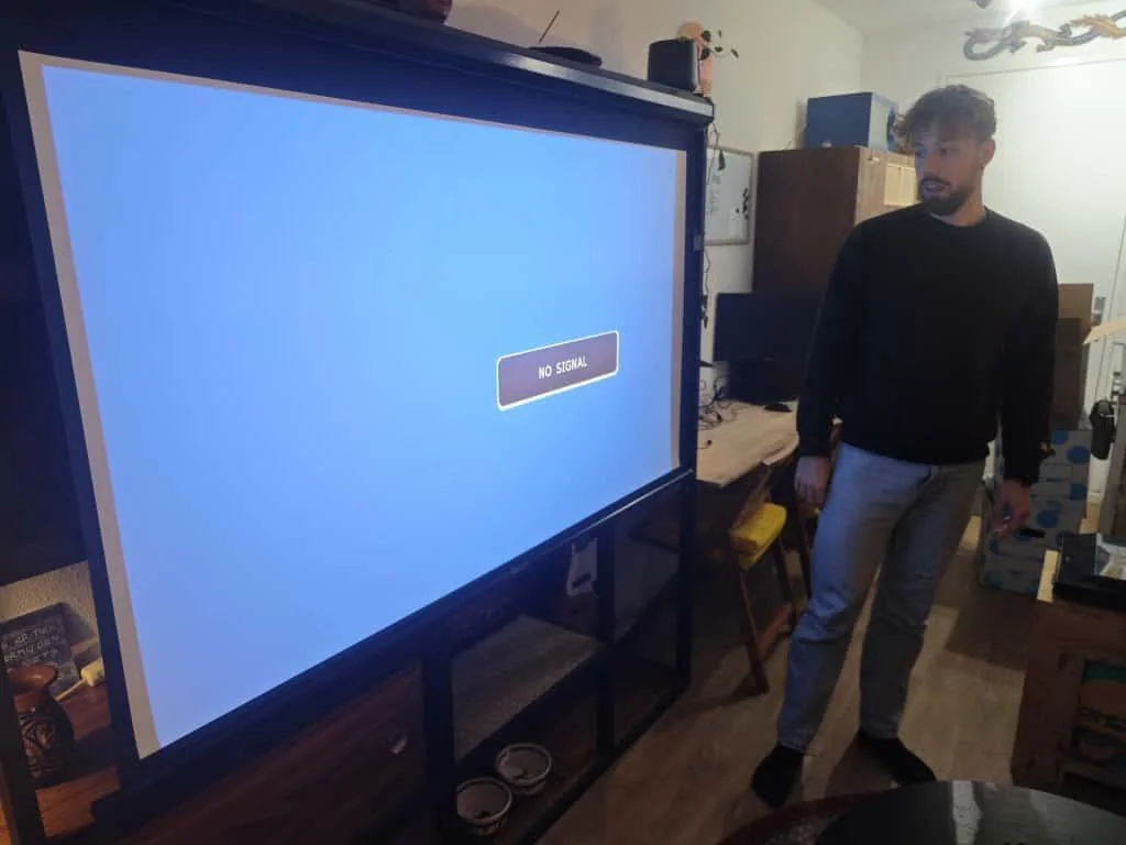 geblurde versie van de foto als achtergrond