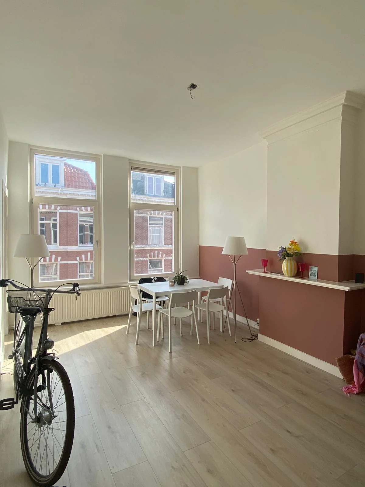 geblurde versie van de foto als achtergrond