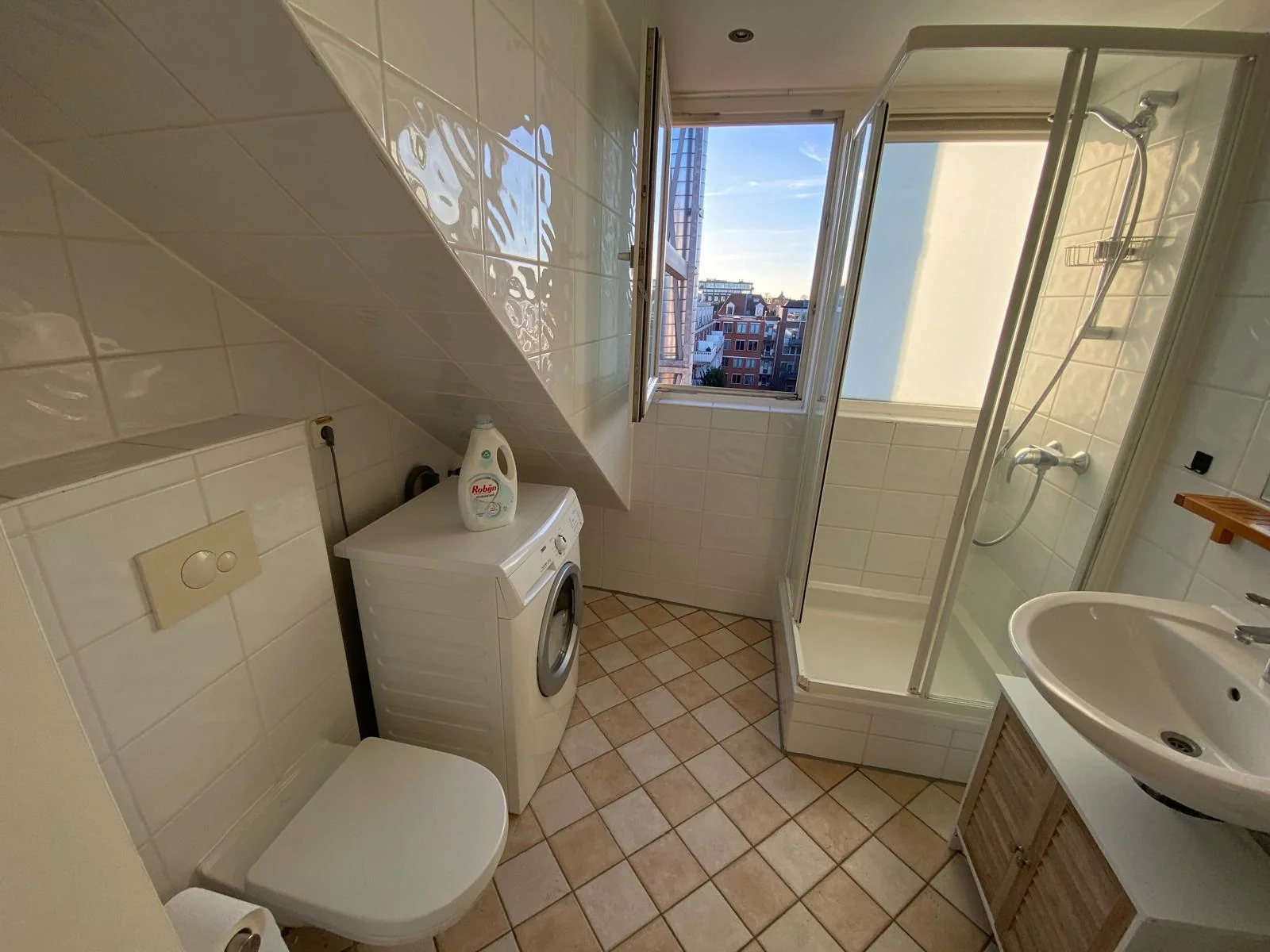 geblurde versie van de foto als achtergrond