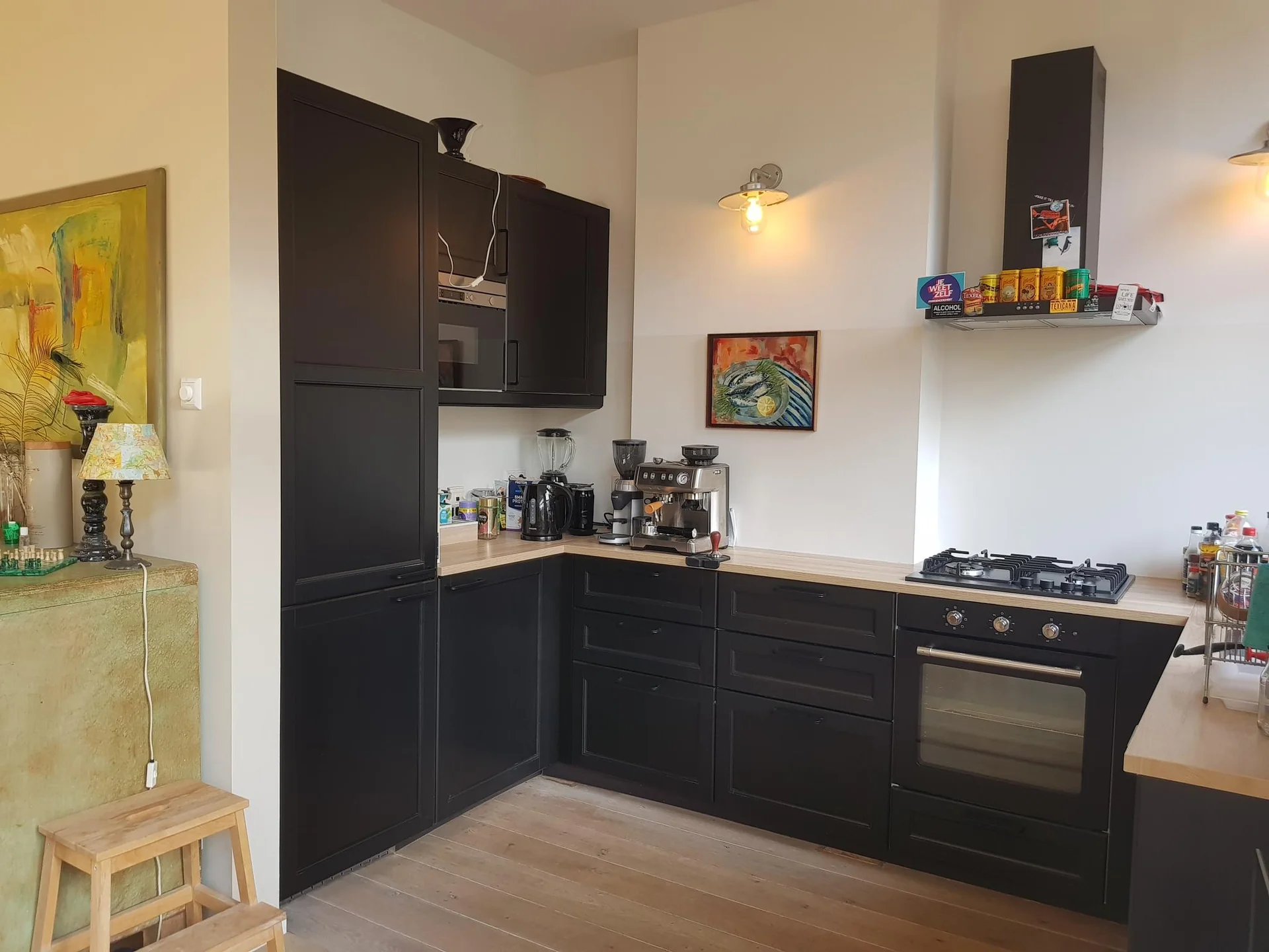 geblurde versie van de foto als achtergrond