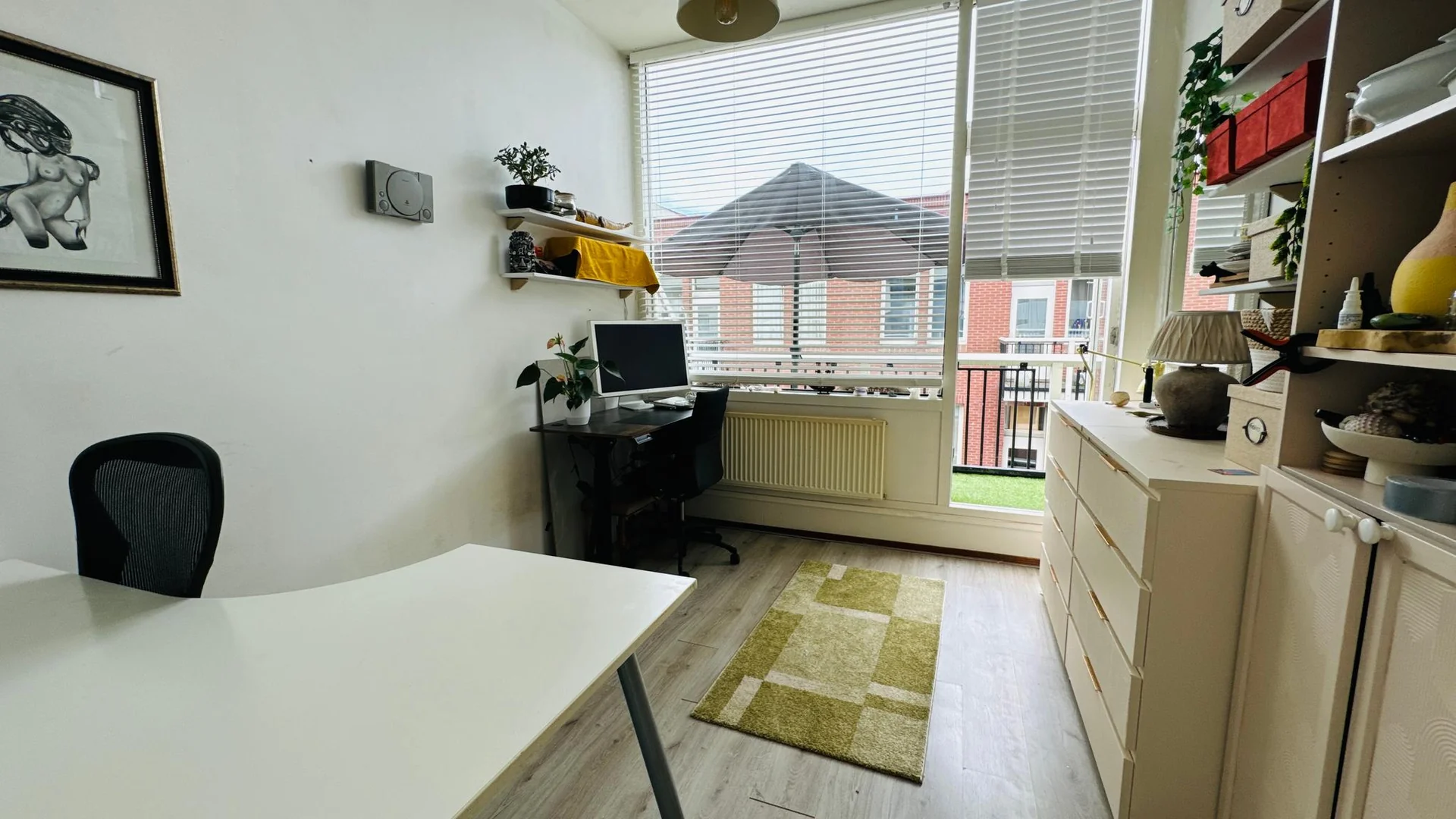 geblurde versie van de foto als achtergrond