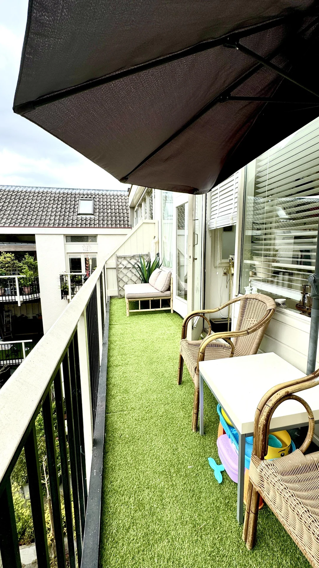 geblurde versie van de foto als achtergrond