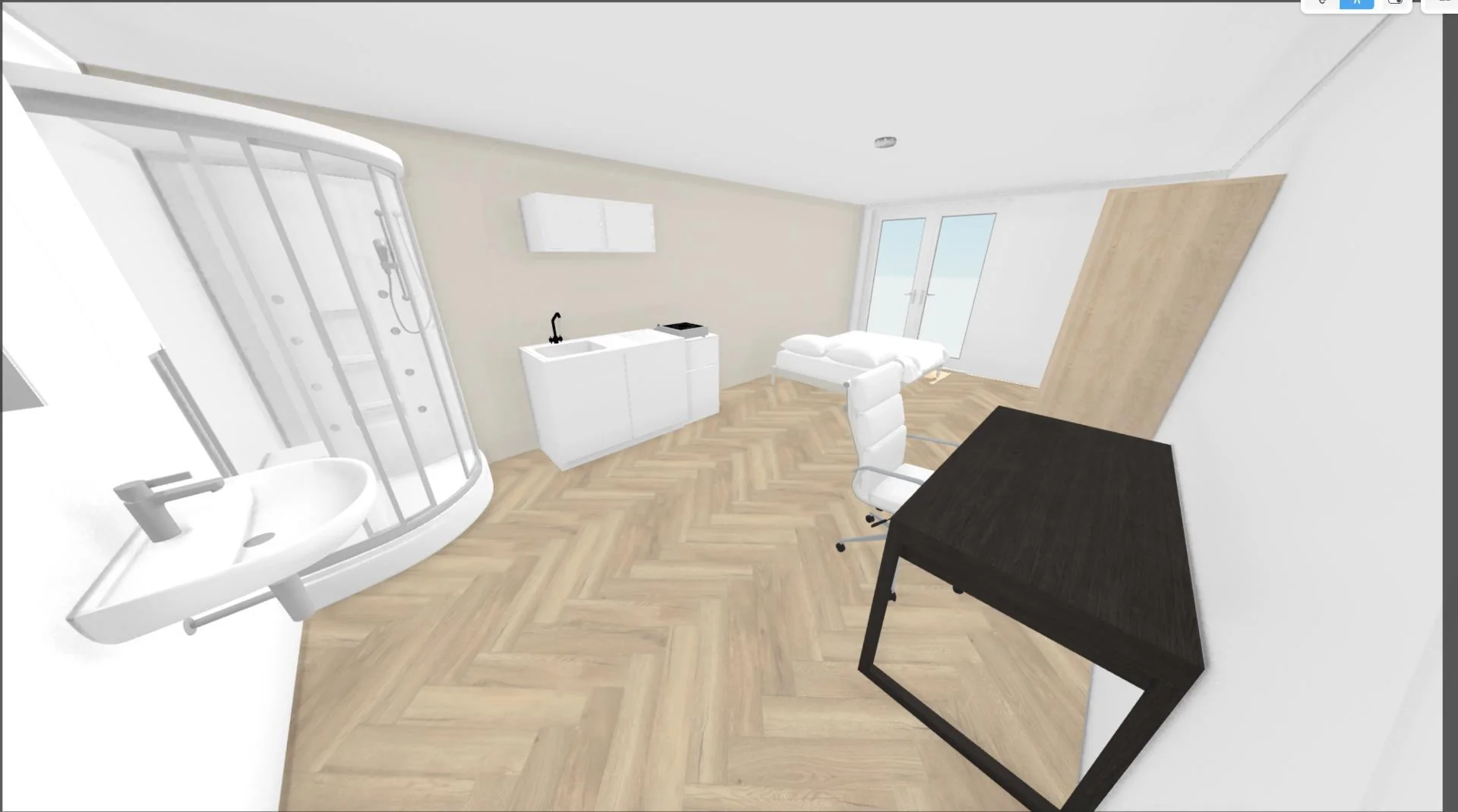 geblurde versie van de foto als achtergrond