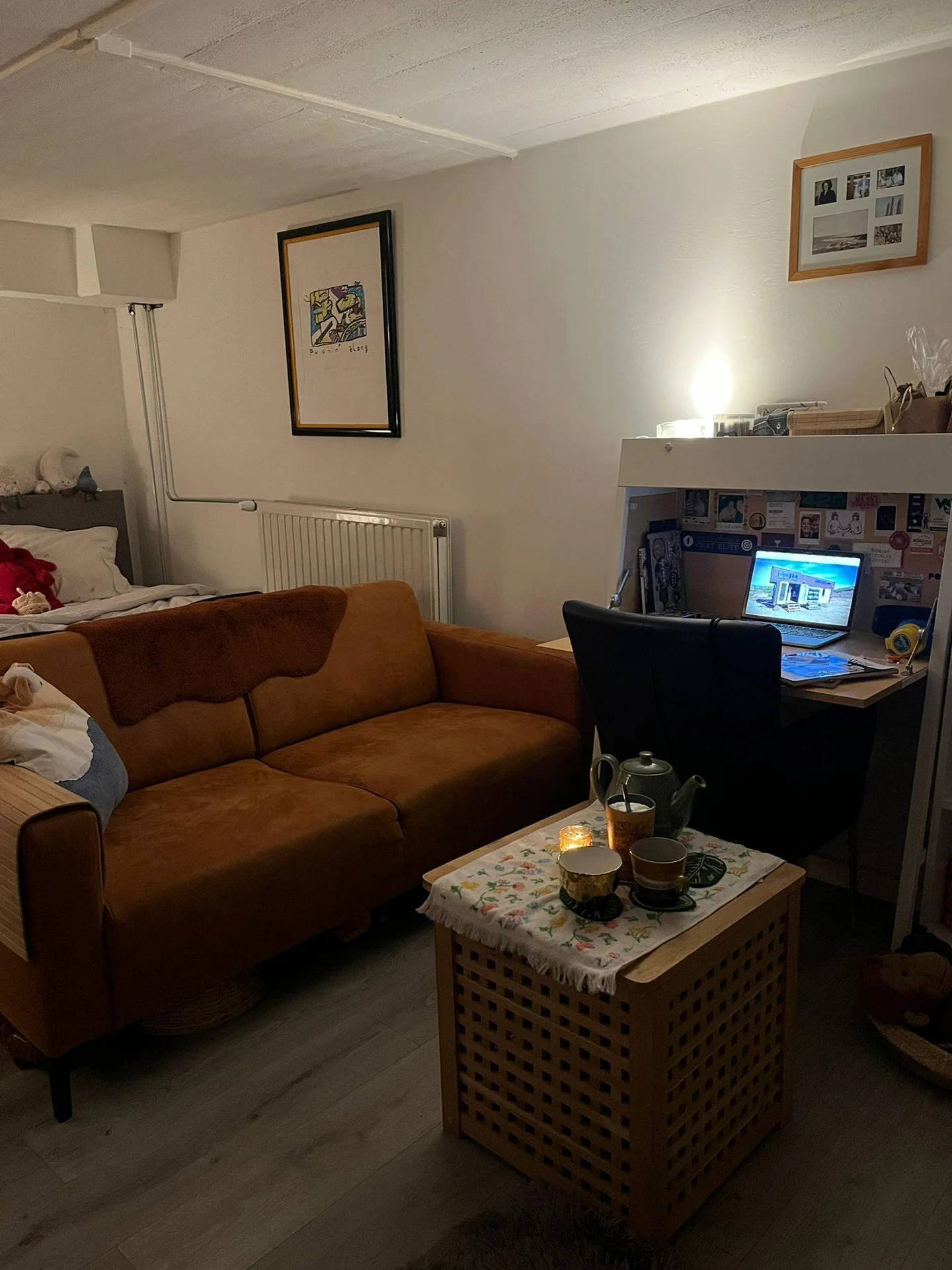 geblurde versie van de foto als achtergrond