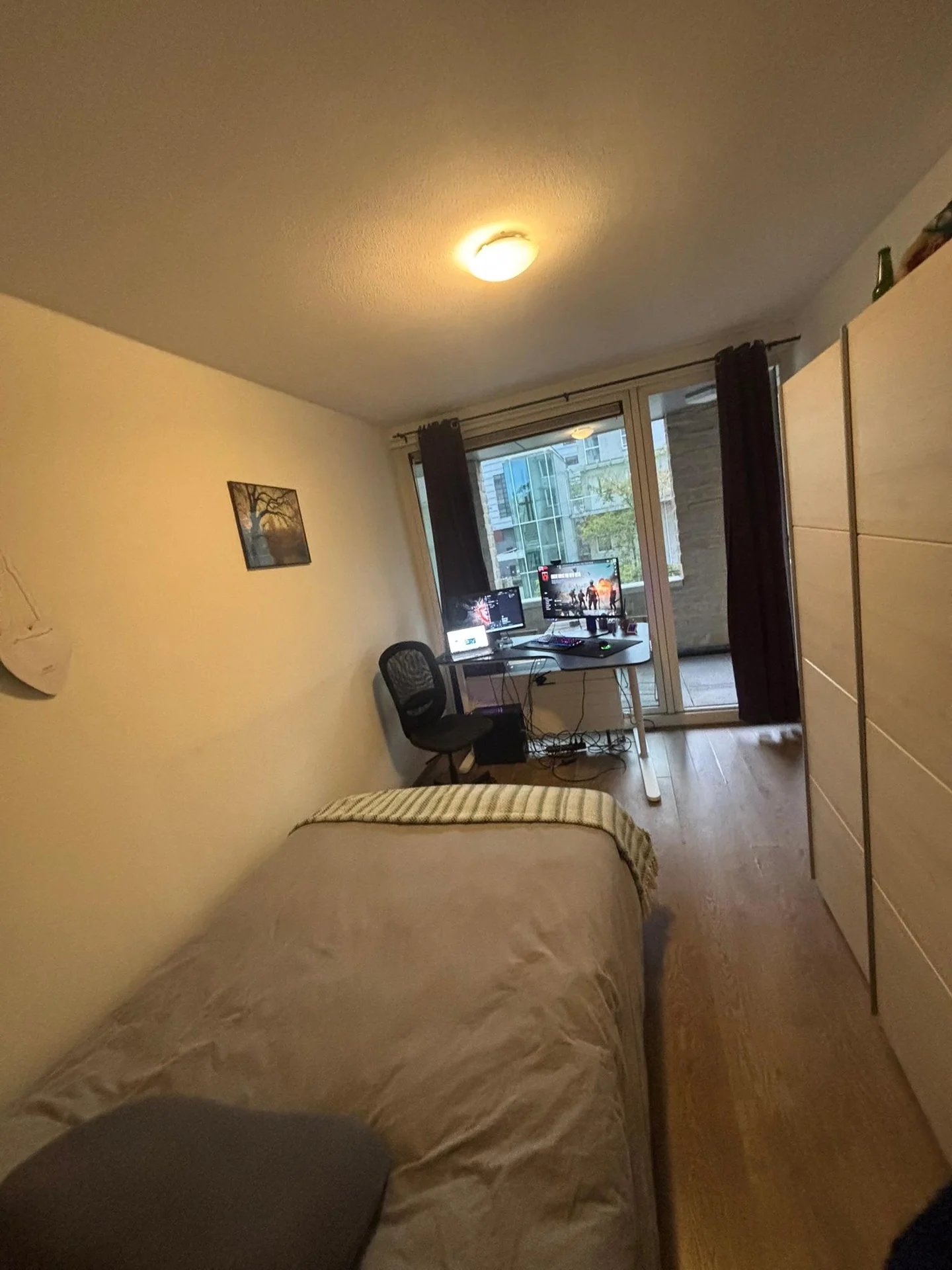 geblurde versie van de foto als achtergrond