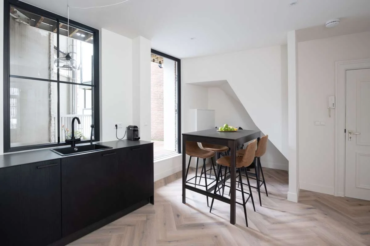 geblurde versie van de foto als achtergrond