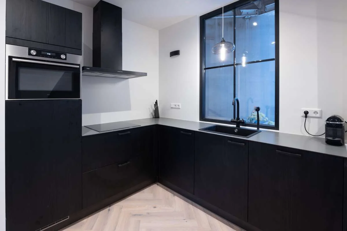 geblurde versie van de foto als achtergrond