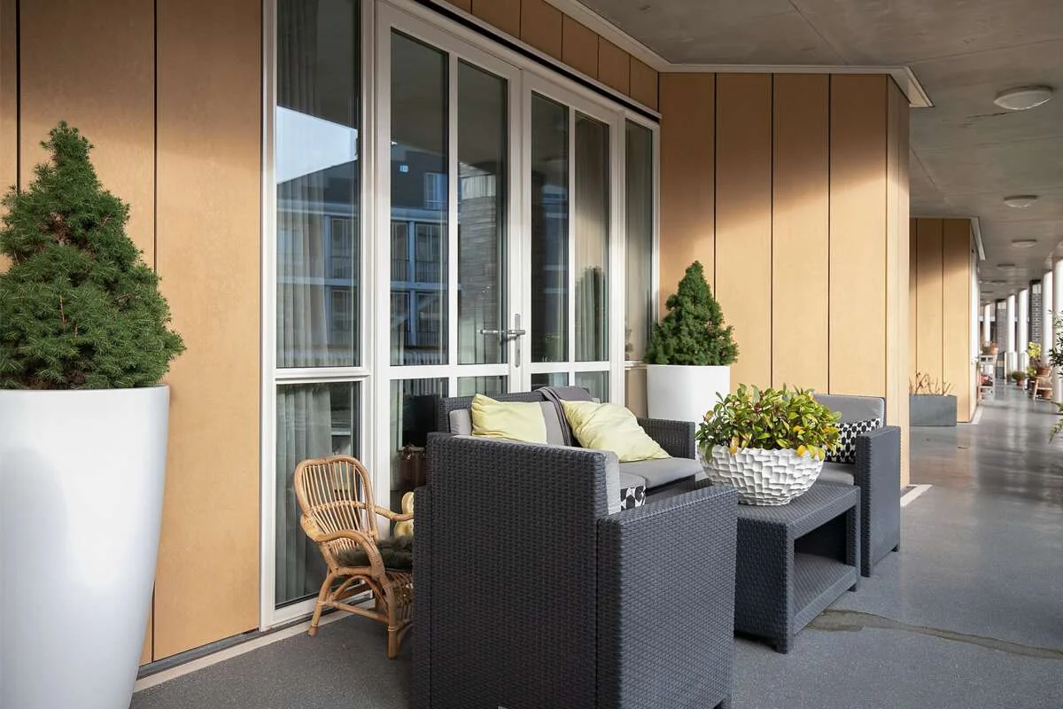 geblurde versie van de foto als achtergrond