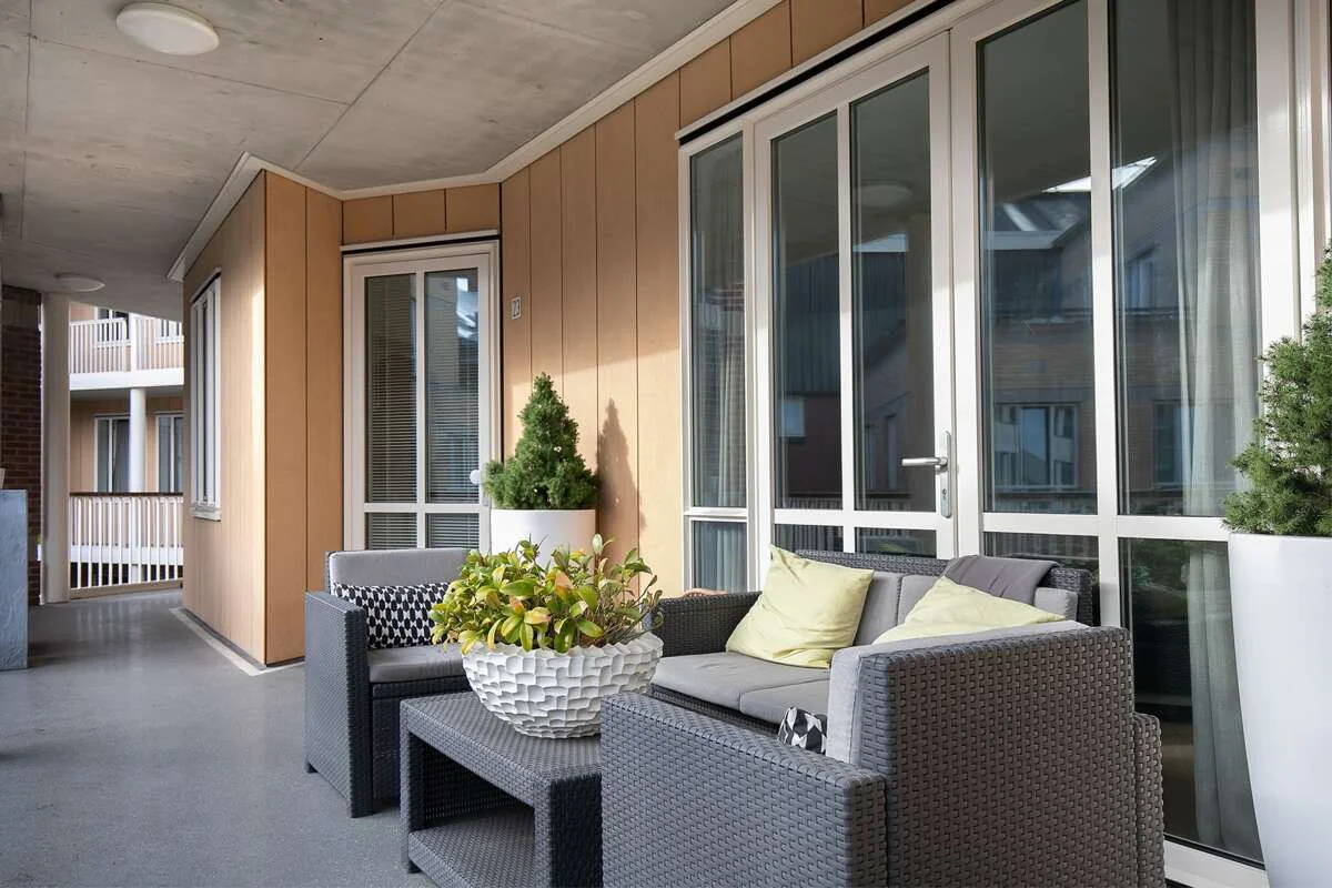 geblurde versie van de foto als achtergrond