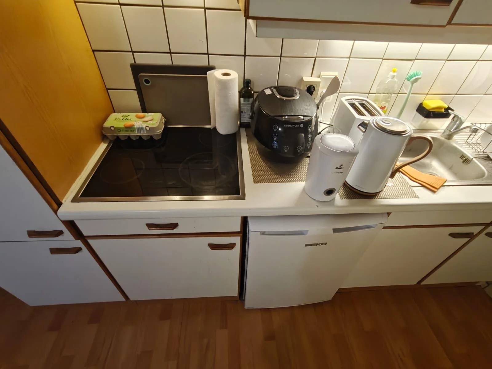 geblurde versie van de foto als achtergrond