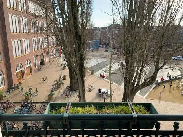 geblurde versie van de foto als achtergrond