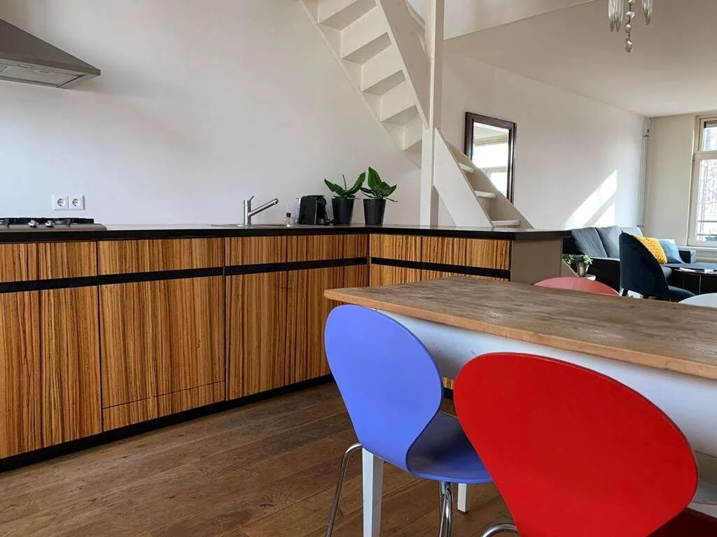 geblurde versie van de foto als achtergrond