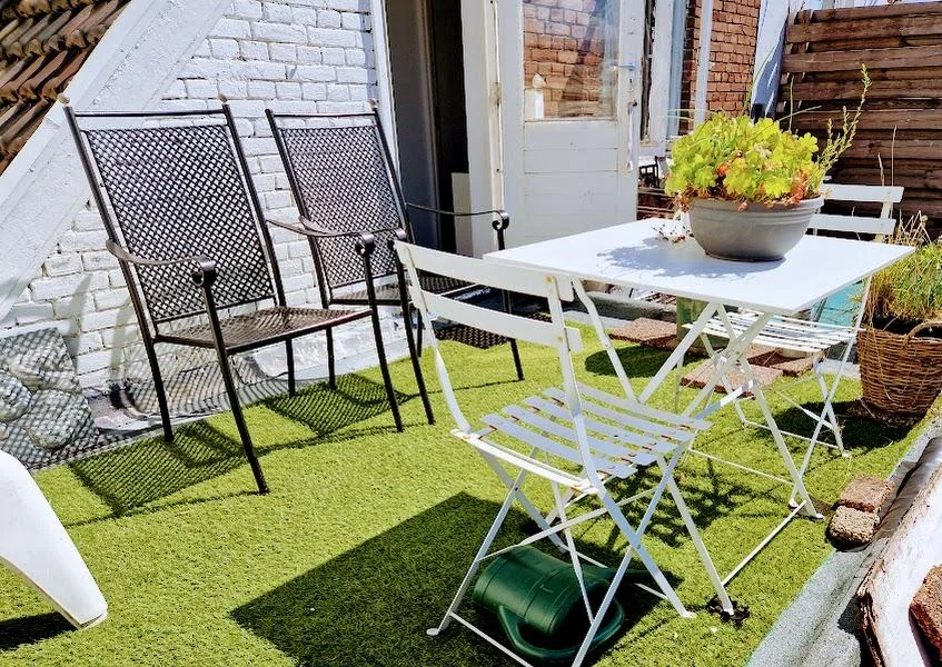 geblurde versie van de foto als achtergrond