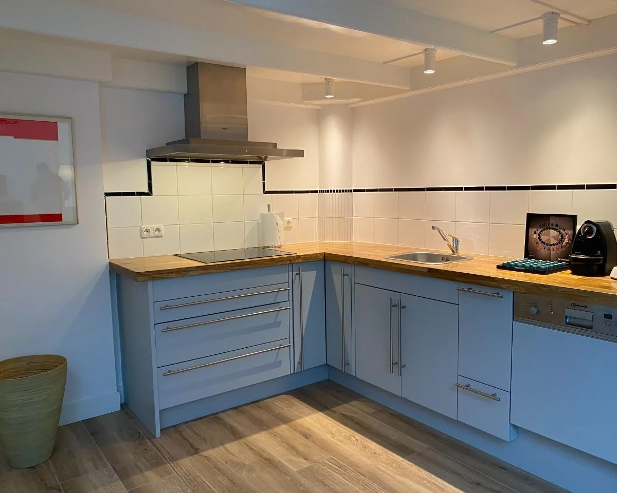 geblurde versie van de foto als achtergrond