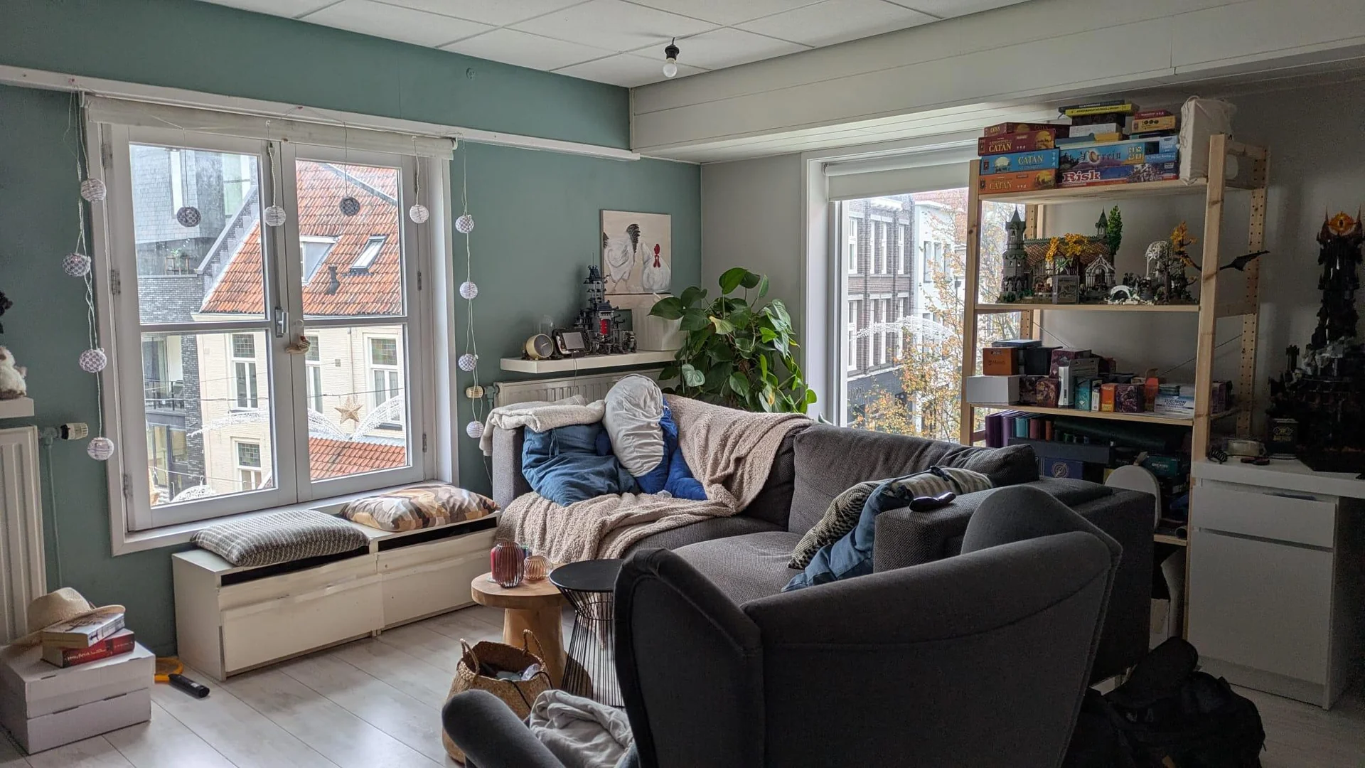 geblurde versie van de foto als achtergrond