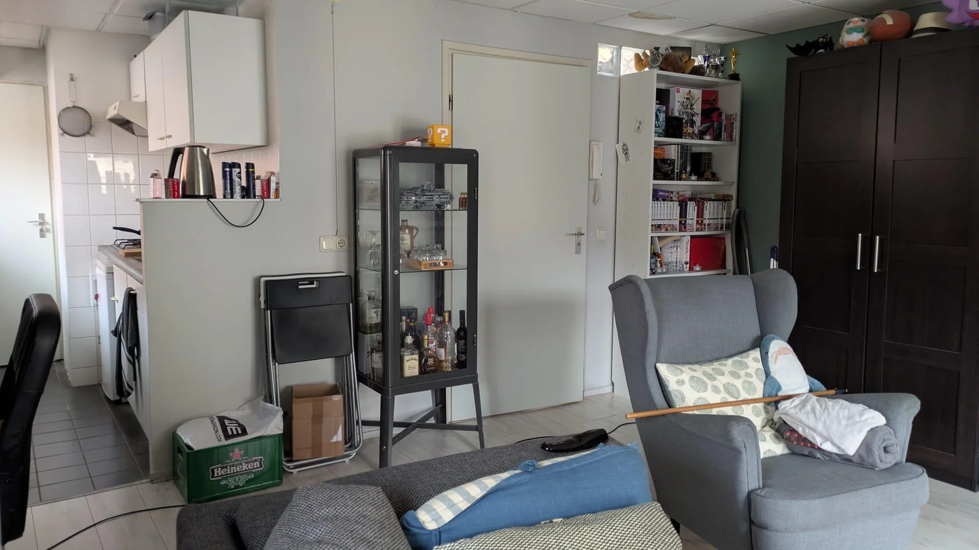 geblurde versie van de foto als achtergrond