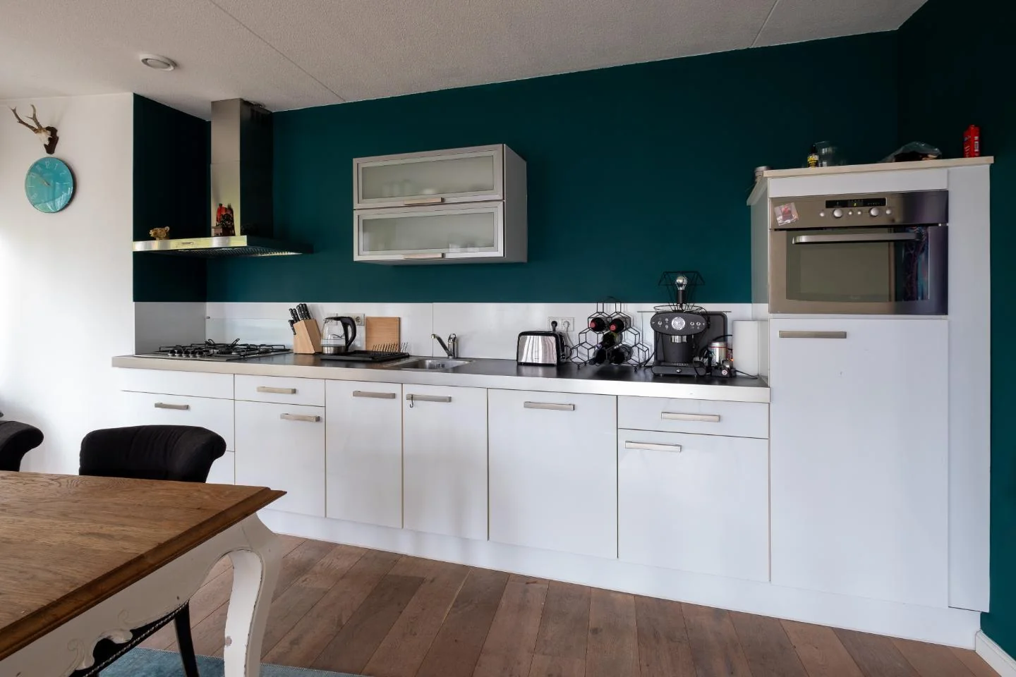 geblurde versie van de foto als achtergrond