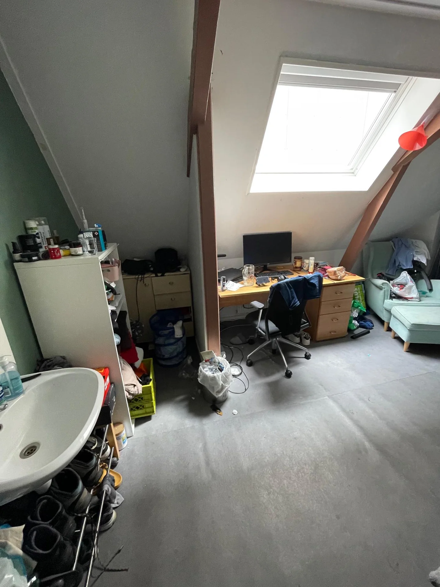 geblurde versie van de foto als achtergrond